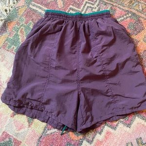 Vintage Bike Brand - 90s Purple Nylon Hiking Shorts sz Small with mesh lining